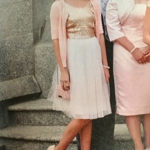 Champagne Sparkly Dress